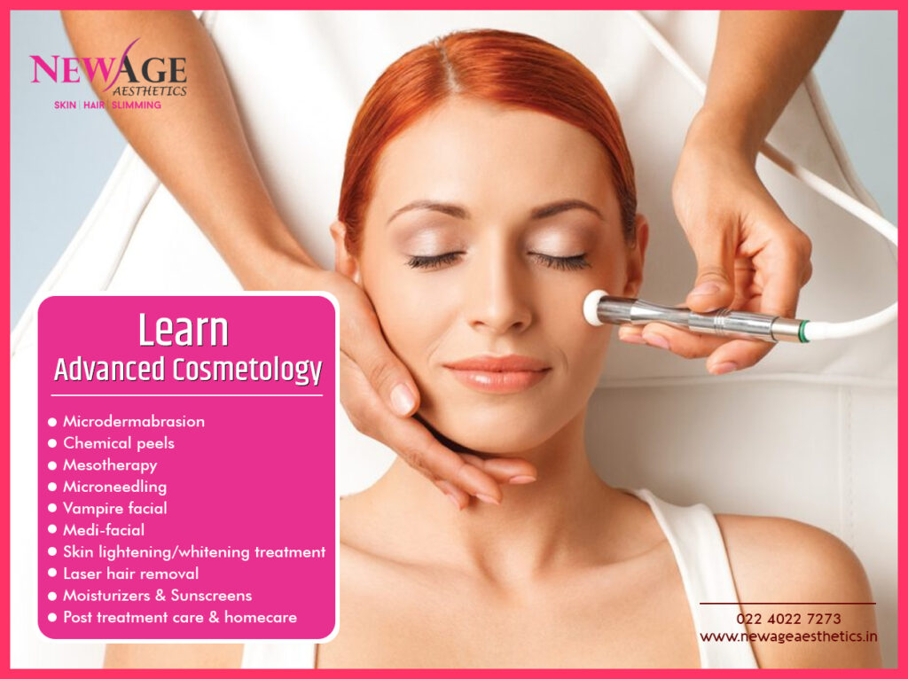 Skin aesthetics courses and Advanced cosmetology skin aesthetics courses for beauticians